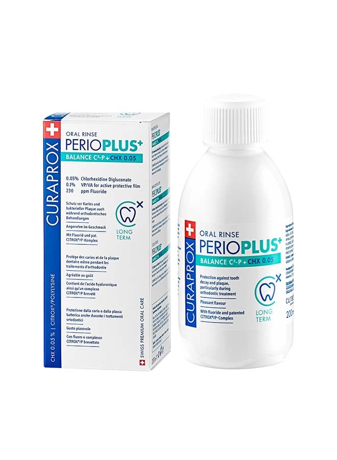 CURAPROX Perio Plus Balance Mouthwash | 0.05% Chlorhexidine For Effective Oral Care – 200Ml - Image 1